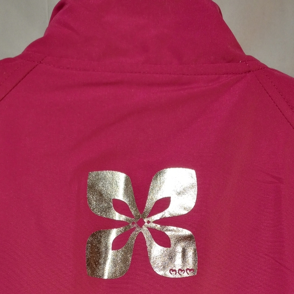 Three Hearts EUC Women's Pink, White, Black Zippered Reflective Jacket, XL - Picture 7 of 8